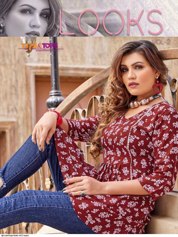 Tips and Tops Looks Vol 2 Rayon Designer Exclusive Western Top